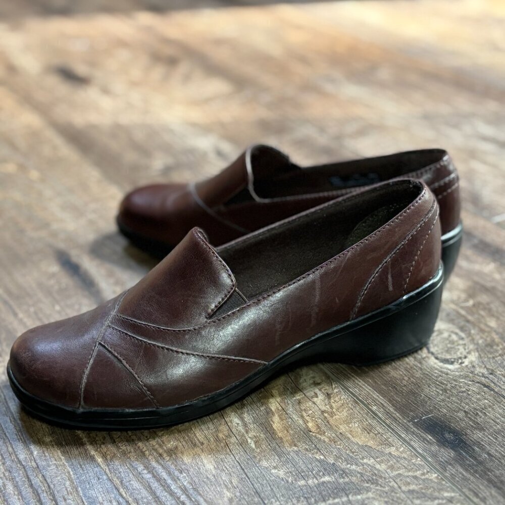 Clarks Bendables Blackberry Slip-On Dark Brown Women's Size 7.5 - Picture 10 of 14